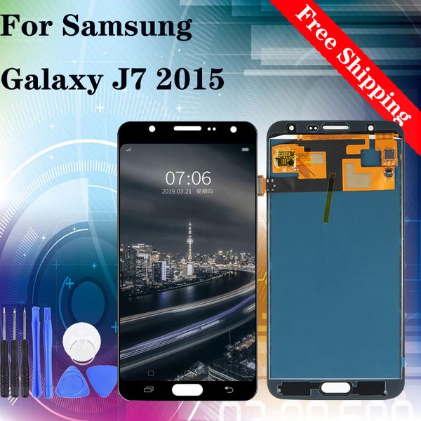 

super quality for samsung galaxy j7 2015 j700 j700f j700h j700m j700h/ds amoled lcd display touch screen digitizer ing