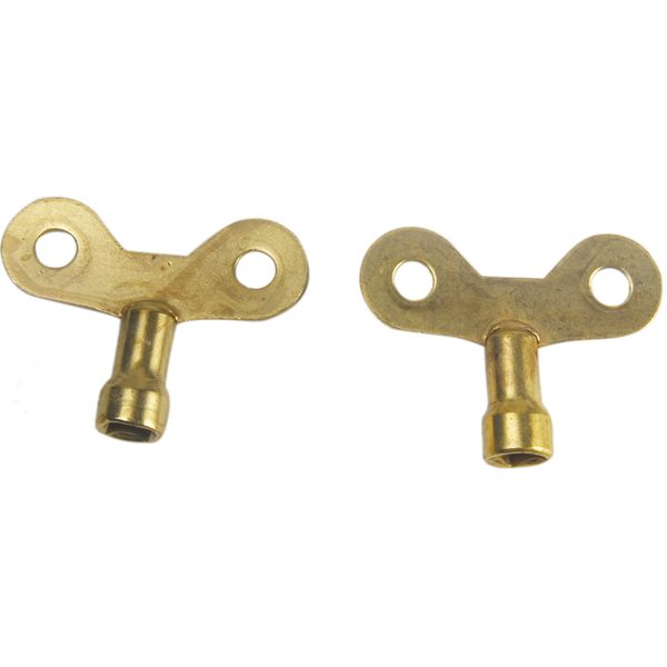 

2pcs key bleed hole plumbing faucet special lock square socket brass radiator
