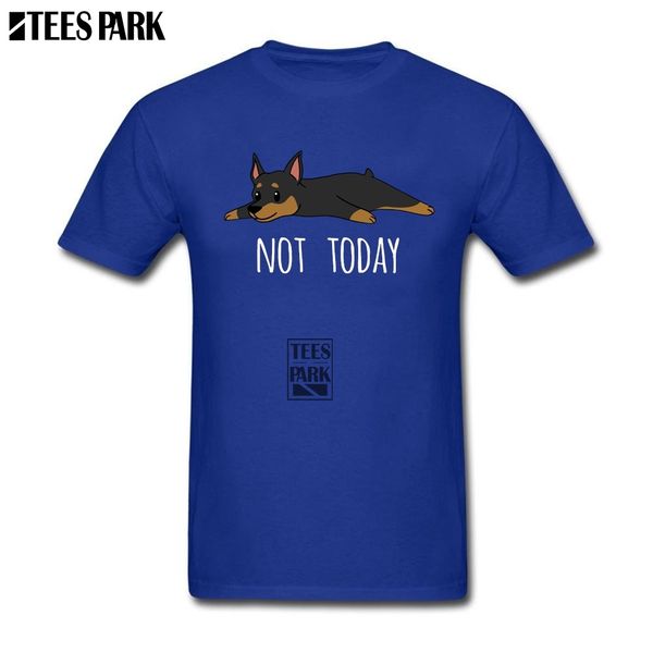 

funky not today miniature pinscher funny t shirts round neck short sleeve t-shirt hip hop men soft wear shirt funny 2020