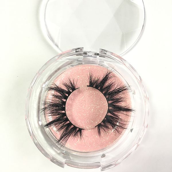 

false eyelashes 25mm lashes 6pairs/lot circle clear lash packaging dramatic eye
