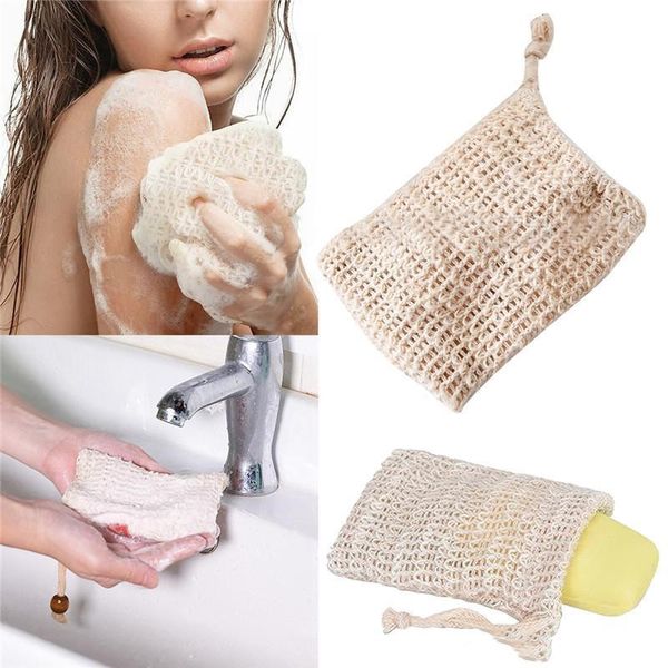 

natural ramie sponge exfoliate bath pouch supplies bag foaming net saver comfortable soap shower dhseller xbone