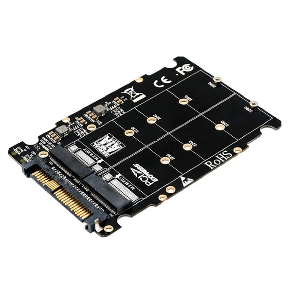 

dual port m.2 ( and sata ) to u.2 sff-8639 adapter card expansion board