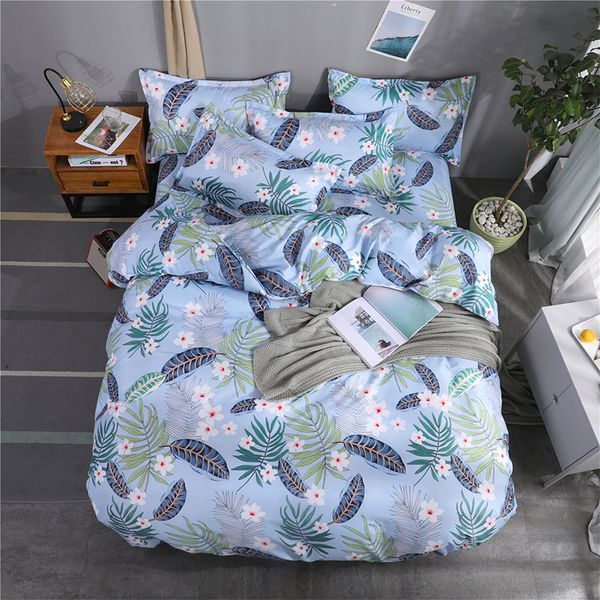 

bedding sets leaves set blue flower bed lines duvet cover sheets and pillowcases  king size comforter