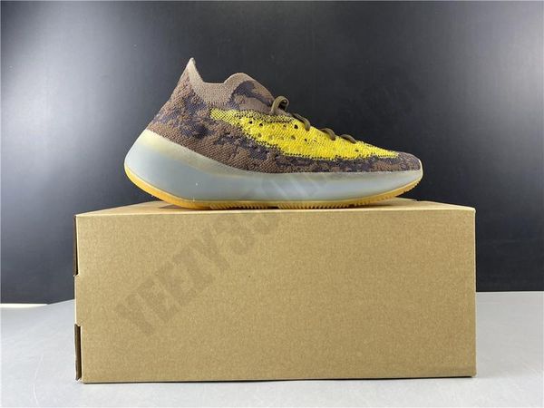 

2020 coffee gold brown kanye west og runner 380 v3 3m fz4982 men sneakers kanyewest sports shoes running shoes man light trainers 36-48