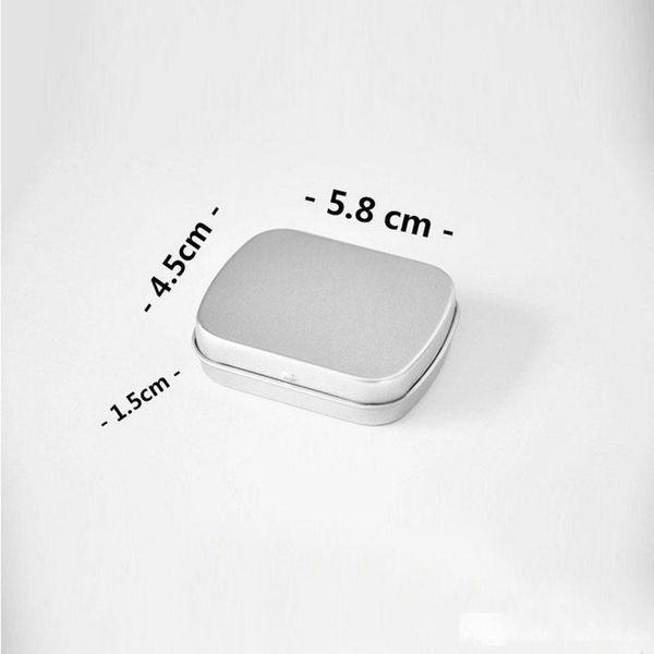 

mini tin box small empty silver metal storage box case organizer for money coin candy keys u disk headphones gift box f20173320