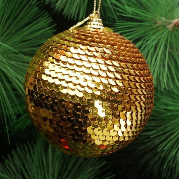 

party decoration 8cm glitter christmas ball pendants tree decor balls xmas ornament