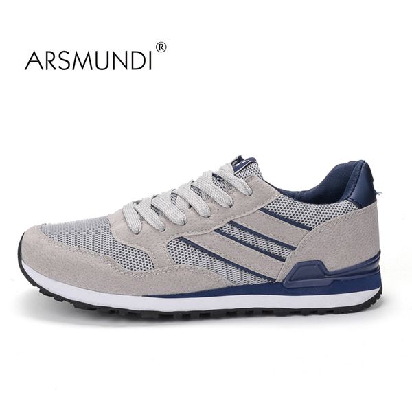 

arsmundi men walking shoes original bzb-a77 fall 2020 breathable massage waterproof men walking shoes lace-up black shoe