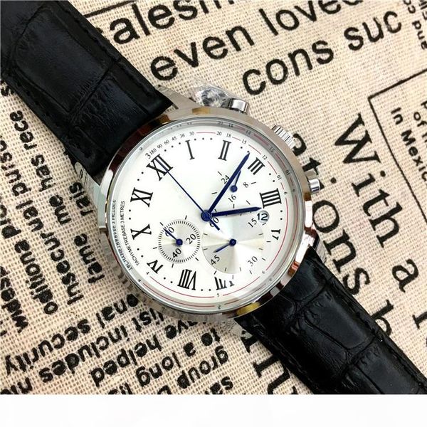 

men watch leather strap auto date brand watch all dial workgentleman wristwatch classic man quartz high-grade business box, Slivery;brown