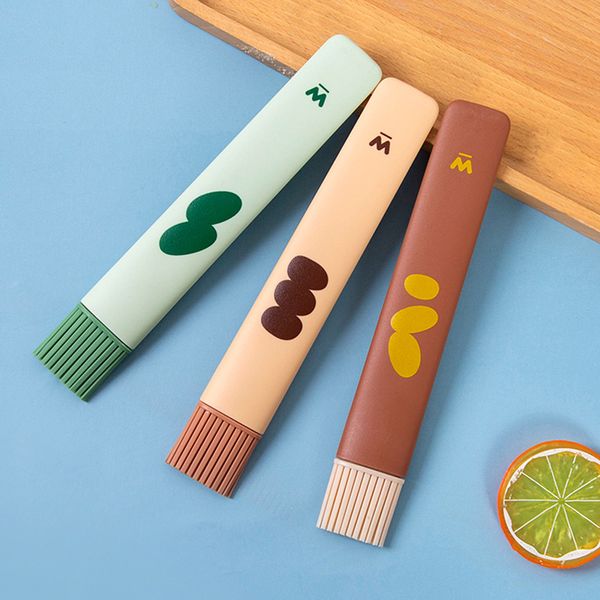 

new small silicone pastry brush baking bbq basting brush baking oil brush clear handle kitchen tools reposteria dropshipping