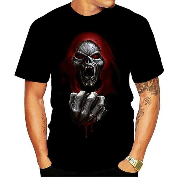 

new horror compression punisher skull 3d print shirts harajuku humor graphic men clothing