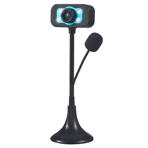 

480p hd webcam usb camera web cam mic clip-on for computer pc lapwith led night