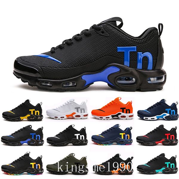 

2020 tn tuned plus kpu mercurial trainer for men women running shoes sport shoes air sole sneaker by-4l, Black