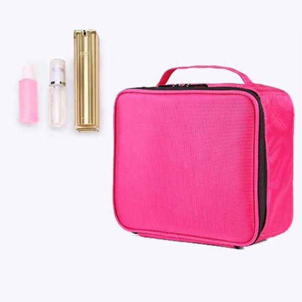 

cosmetic bag large capacity multi-storey professional make up bag cosmetic case