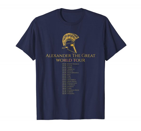 

new men shirt ancient history shirt alexander the great world tour