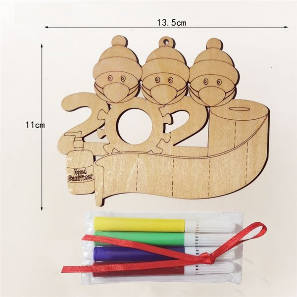 

family face mask of 2 3 4 5 diy christmas ornament personalized pandemic xmas tree snowman hanging pendents supplies decoration f92102