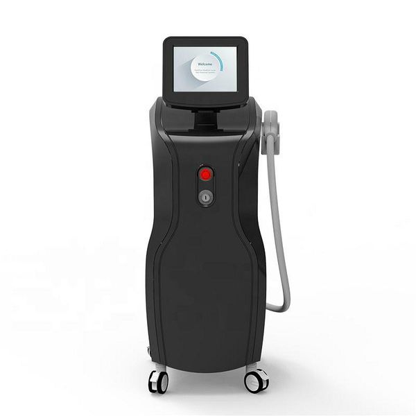 

808nm laser machine vertical diode laser hair removal machine diode laser 808nm beauty equipment permanent hair removal, Black