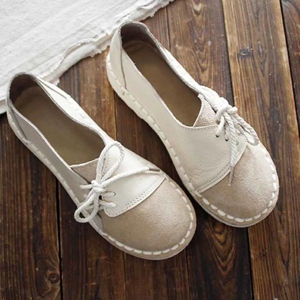 

blwbyl lace-up non-slip casual women flats slip on half drag round toe women flats spring autumn sneakers ladies shoes, Black