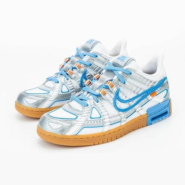 

three news Ã²ff white x nÃ¬ke air rubber dunks releasing summer 2020 university gold black/green strike grey/blue vintage skateboard shoes