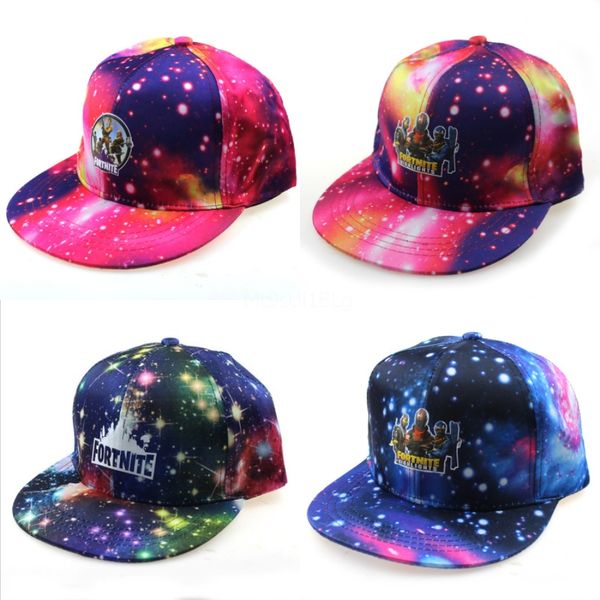 

прекрасный хлопок visor топлесс вс fortnite hat для детей лето открытый бейсбол printed caps 10шт серия свободная перевозка груза # 152, Blue;gray