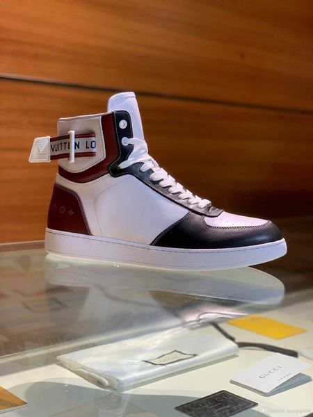 

high-men's platform shoes, fashionable and versatile, comfortable and breathable, high-quality men's shoes, Red;white