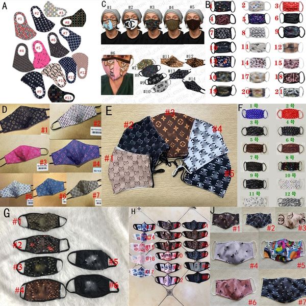 

stock fashion face mask face masks reusable facemask washable cartoon letter branded letteres printed face mouth cover d81803, Blue