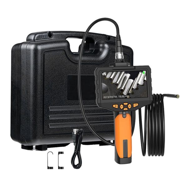 

4.5inch industrial endoscope borescope 14.5mm mini lens auto focus inspection camera with 3m semi-rigid tube led light
