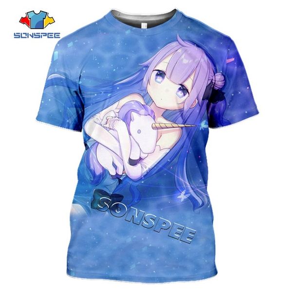 

anime games azur lane summer homme pullover clothing 3d print shirts kawaii aesthetic graphic men clothing