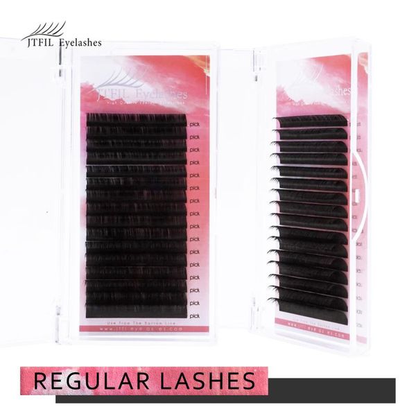 

false eyelashes jtfil extension silk fiber individual lash classic natural look eyelash supply russian lashes