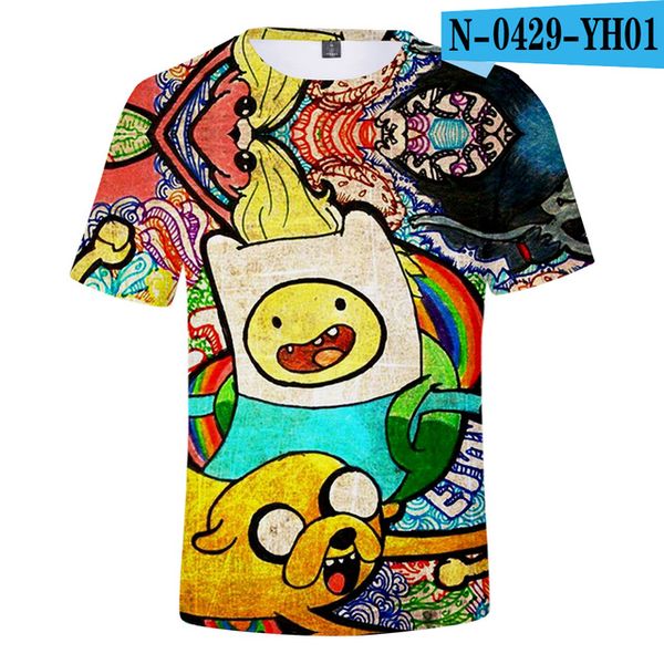 

adventure time finn and jake the dog face man woman 3d print shirts comics humor anime men clothing