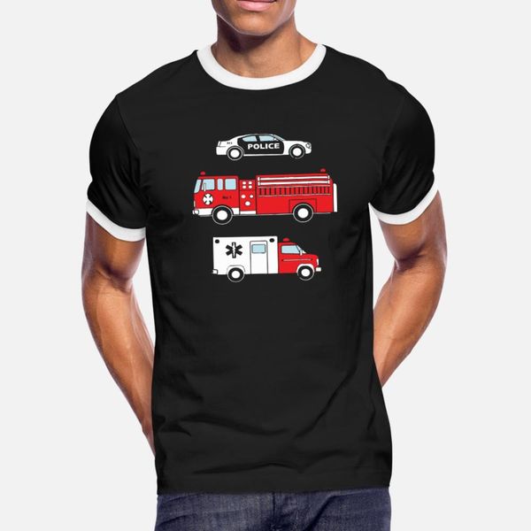 

kids cute children s fire truck police car ambulan t shirt men create short sleeve crew neck letter famous funny spring original shirt
