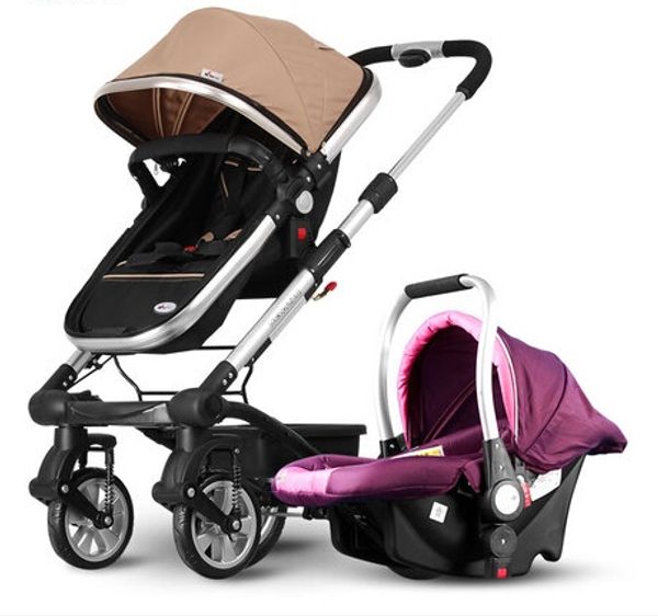 

four wheels stroller aluminum baby stroller folding 3c car seat prams for newborns ombrelle poussette plegable