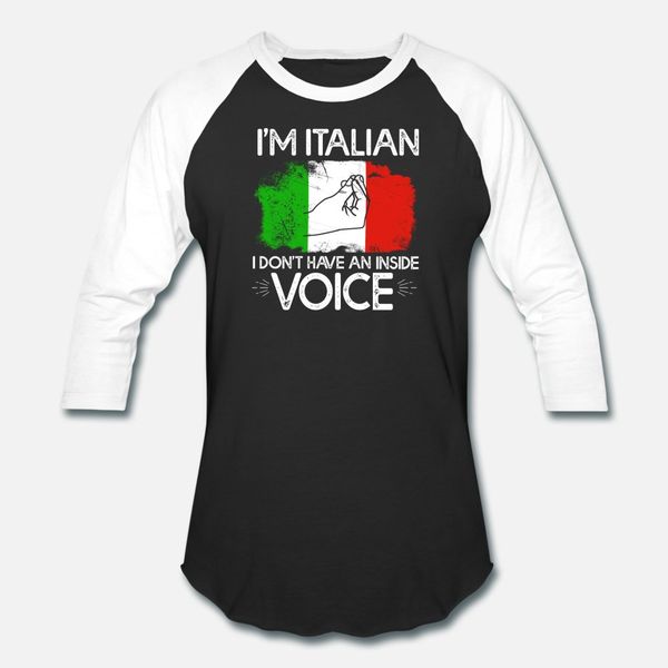 

i m italian don t have an inside voice t shirt men designing short sleeve crew neck natural loose breathable summer style formal shirt