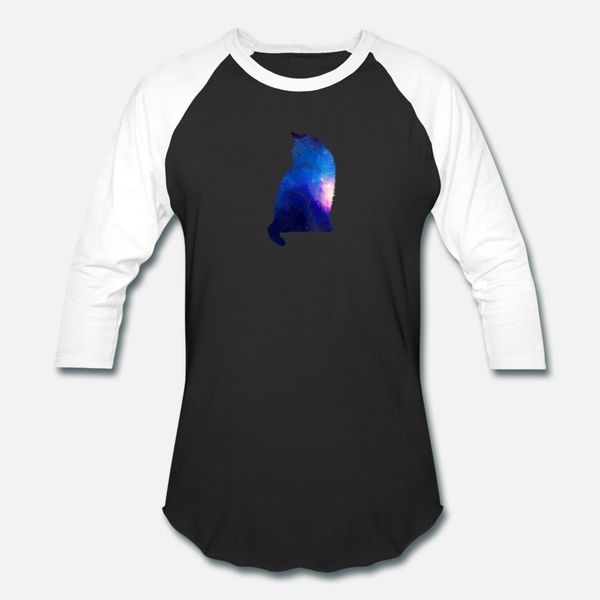 

cat galaxy blue t shirt men design short sleeve euro size s-3xl novelty fitness casual summer style slim shirt