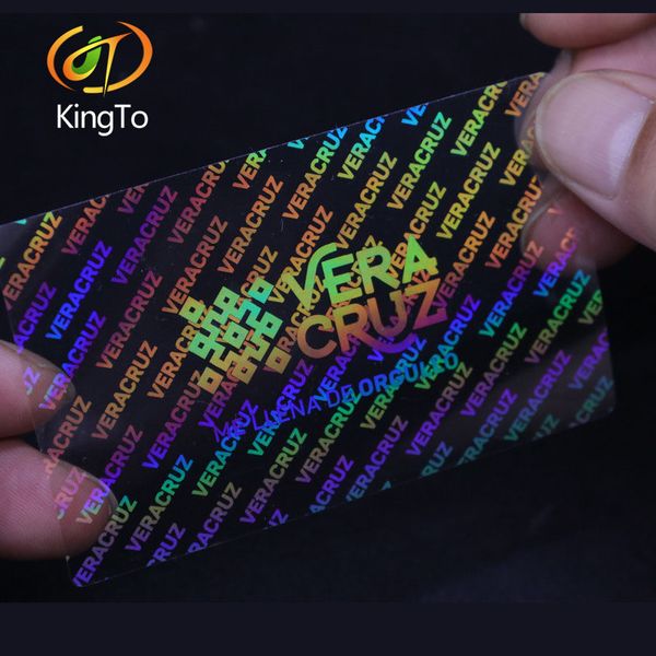 

custom design secure label transparent shining 3d hologram overlay label