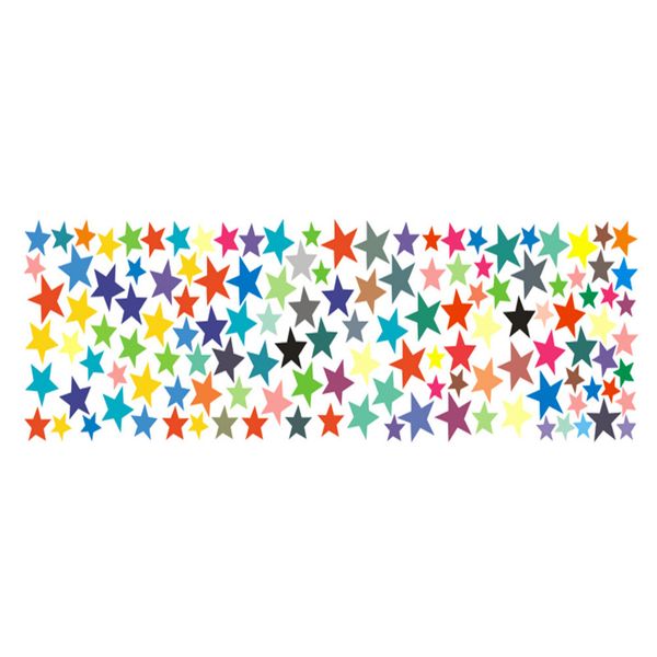 

pvc murals bright colourful diy decals christmas kids rooms star wall stickers