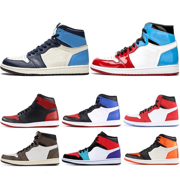 

1 high og basketball shoes unc 1s men homage to home royal blue mens trainers sport sneakers size 36-46