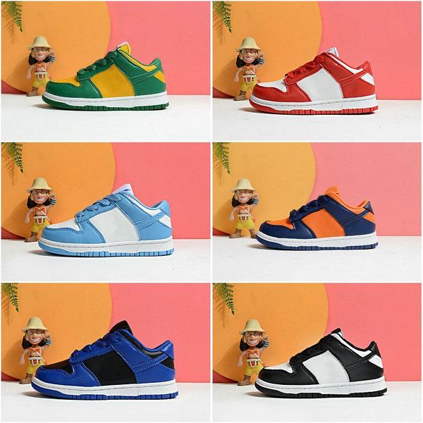 

sb dunk университет red бразилия royal blue black малыш детские кроссовки детские дети мальчики девочки dunks тренеры спорт кроссовки размер