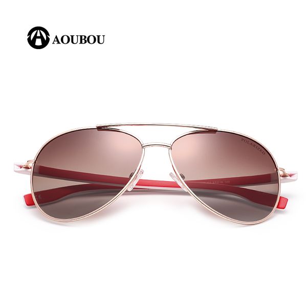 

aoubou brand design polarized pilot sunglasses men uv400 driving glasses with box metal frame lady shade occhiali ab716, White;black