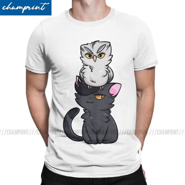 

owl and pussycat t-shirt men haikyuu anime bokuto volleyball manga funny pure cotton tees round collar t shirts new arrival
