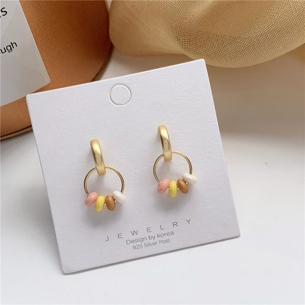 

stud earrings multilayer creative womans stud earring shiny ladies wedding fashion girls kpop gray vintage zinc alloy brincos, Golden;silver