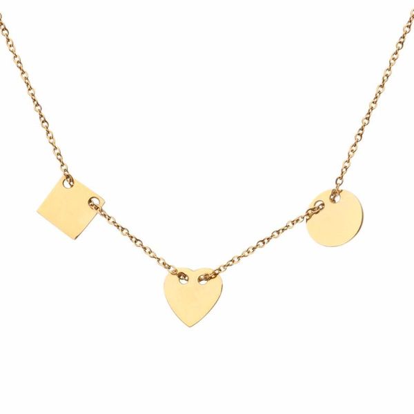 

romantic fashion charm pendant necklace gold color necklace for women girl birthday gift, Silver