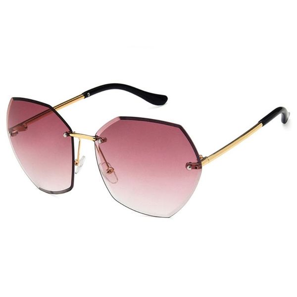 

trendy women sunglasses large frame cut edge uv protection sun glasses, White;black