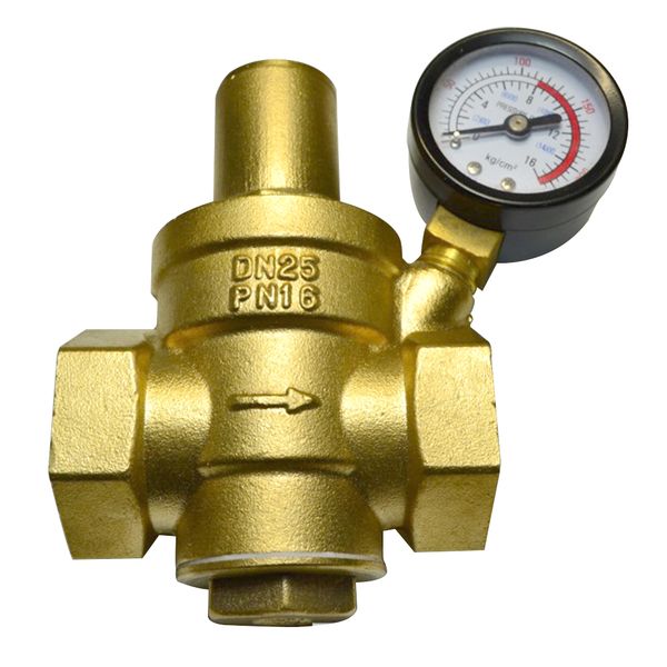 

dn20 3/4" thread water pressure accessories with gauge brass balloon regulator