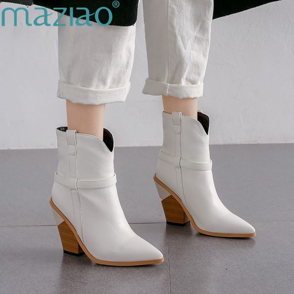 

cowboy boots for women snake print cowgirl chunky boots winter fall punk botas mujer black high heel leather ankle