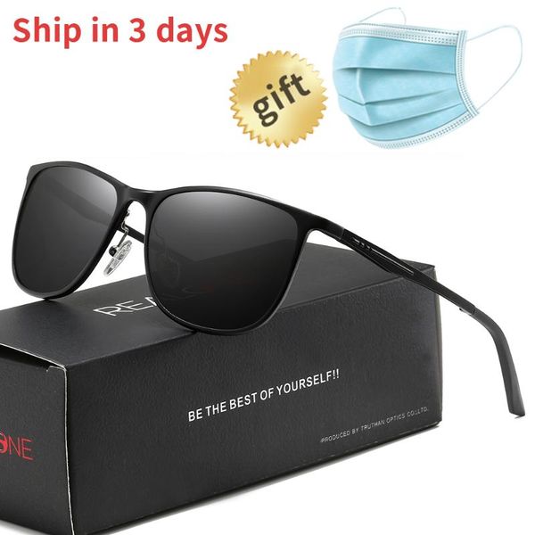 

new arrival 2020 square lifestyle sunglasses aluminum full rim polarized sun glasses for men women fashion sunglasse 5937, White;black