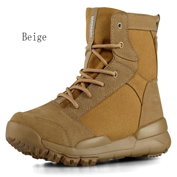 

new fashion outdoor military boots sports high-desert shoes lovers army fans nylon tactical boots tooling hiking shoes men 111, Black;green
