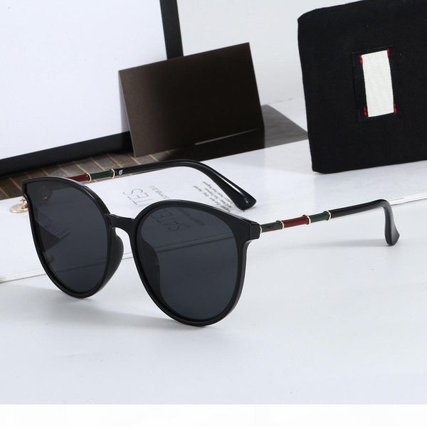 

2020 luxury designer sunglasses for men fashion full frame uv400 uv protection lens steampunk women summer round style comw with package, White;black