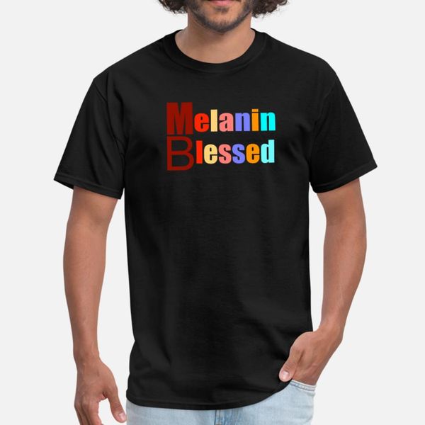 

melanin blessed multi coloured t shirt men knitted tee shirt size s-3xl original gift comical spring autumn standard shirt