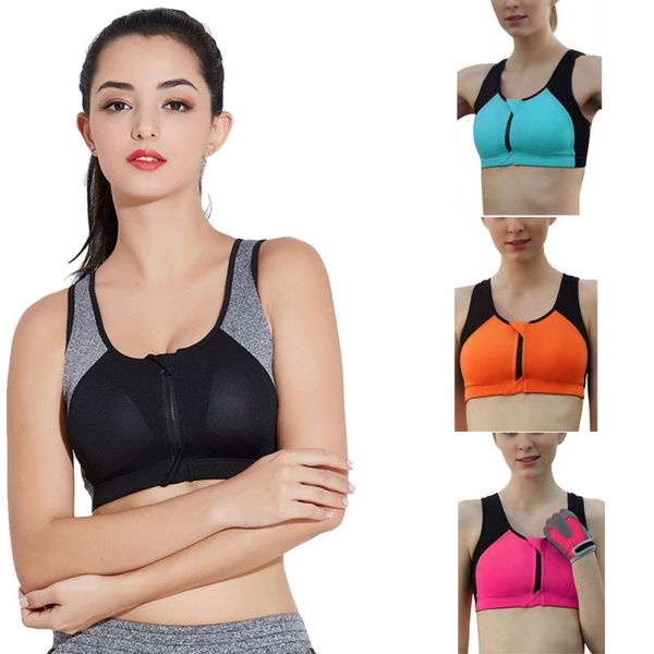 

new brathable sports push up gym fitness tank yoga bra sports bra girls female seamless running workout underwear, White;black