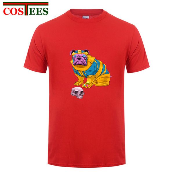 

avengers infinity war funny skull designer thanos pitbull t shirt men infinity thanos t-shirt super hero comics hipster tee